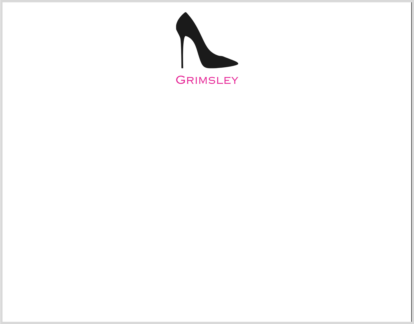 Mimi Paper Petite Note Personalized - High Heel