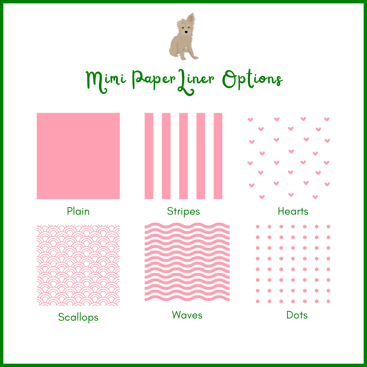 Mimi Paper Holiday Photo Card - Pink and Green