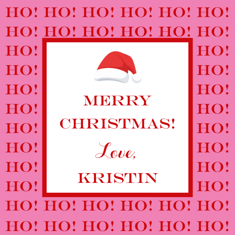 Mimi Paper Holiday Sticker - Ho! Ho! Ho!