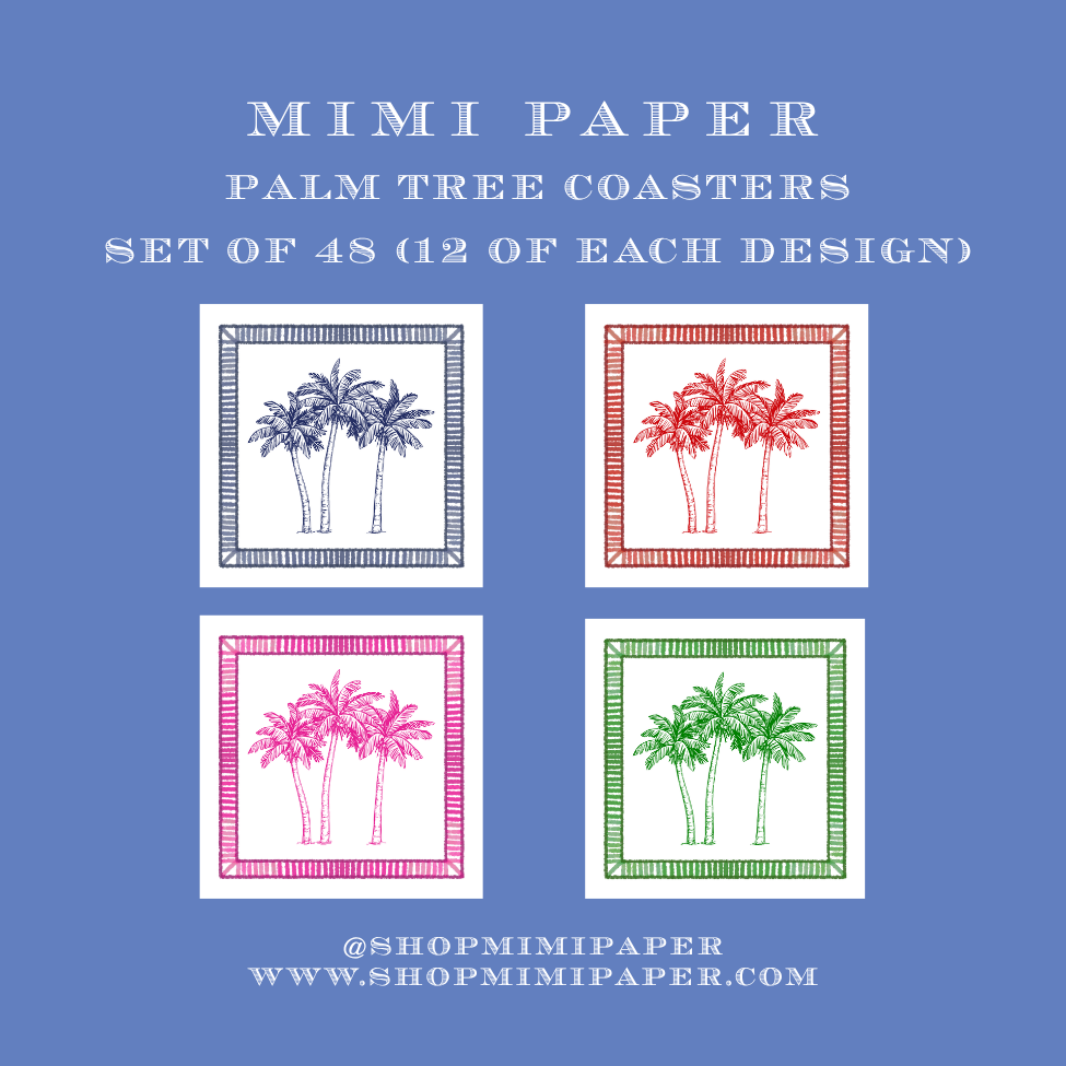 Mimi Paper Coasters - Palms