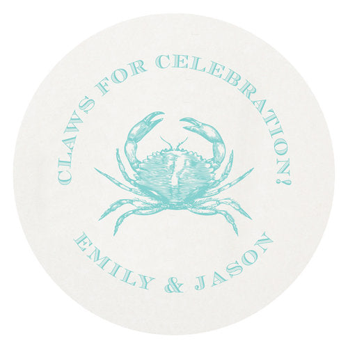 Letterpress Coaster - Crab