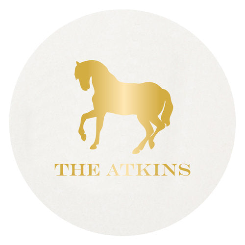 Letterpress Coaster - Horse Silhouette