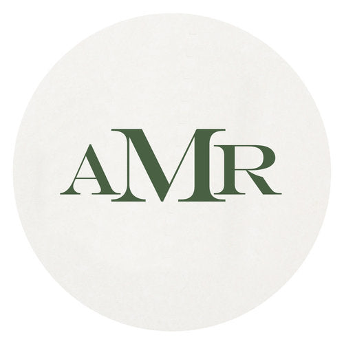 Letterpress Coaster - M5 Monogram