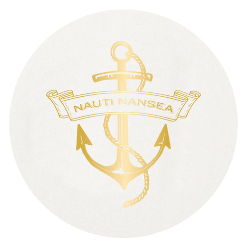 Letterpress Coaster - Anchor
