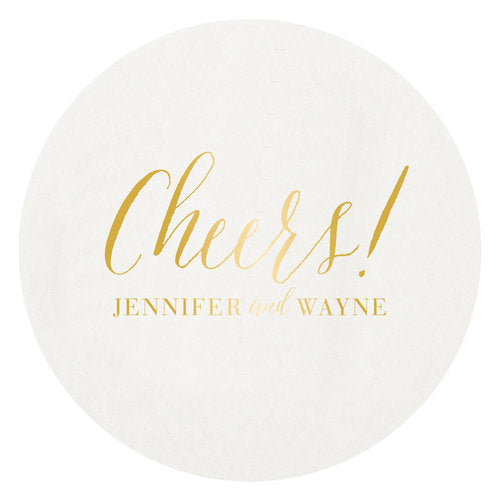 Letterpress Coaster - Cheers!