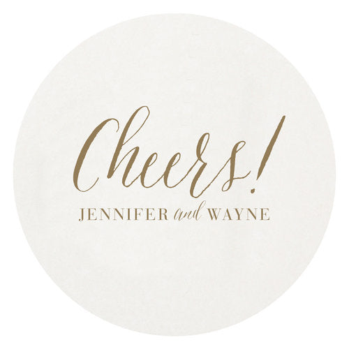 Letterpress Coaster - T10 Cheers!