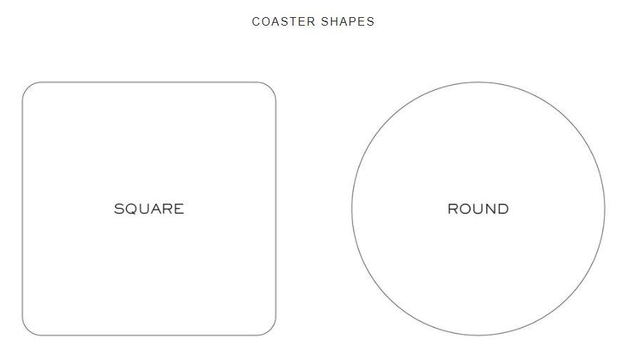 Letterpress Coaster - M102 Antlers