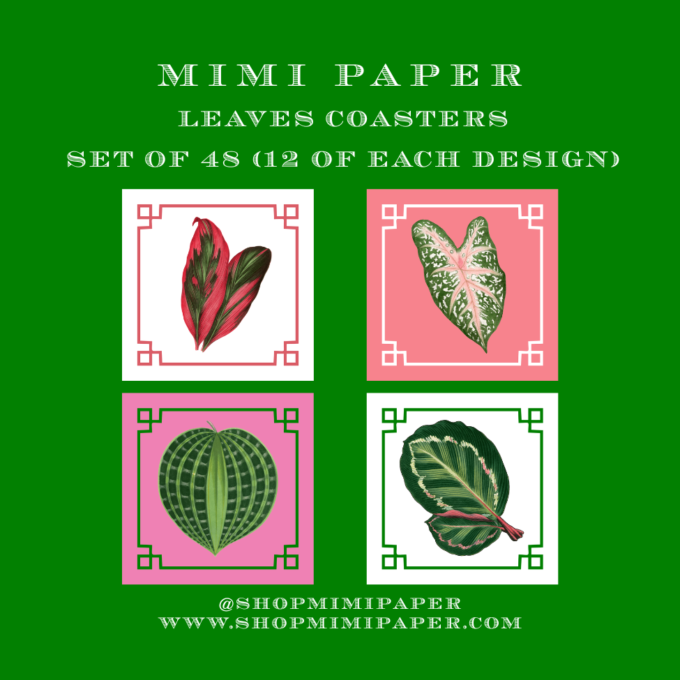 Mimi Paper Coasters - Leaves