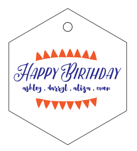 Letterpress Tag - T91