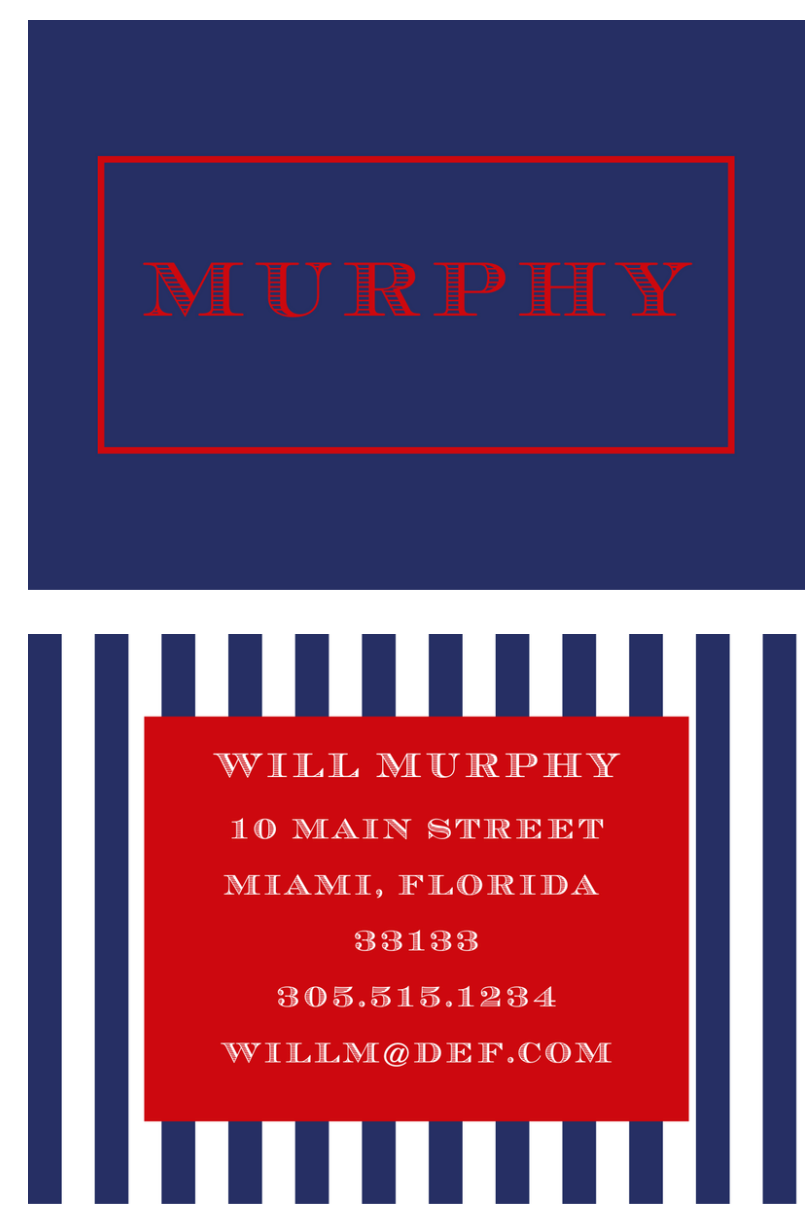 MImi Paper Bag Tag - Stripes (Multiple Color Options)