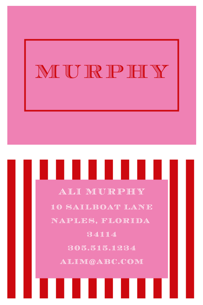 MImi Paper Bag Tag - Stripes (Multiple Color Options)