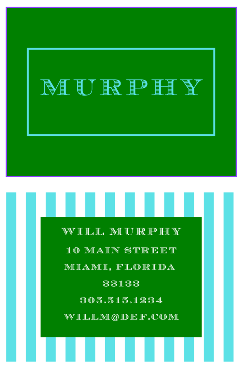 MImi Paper Bag Tag - Stripes (Multiple Color Options)