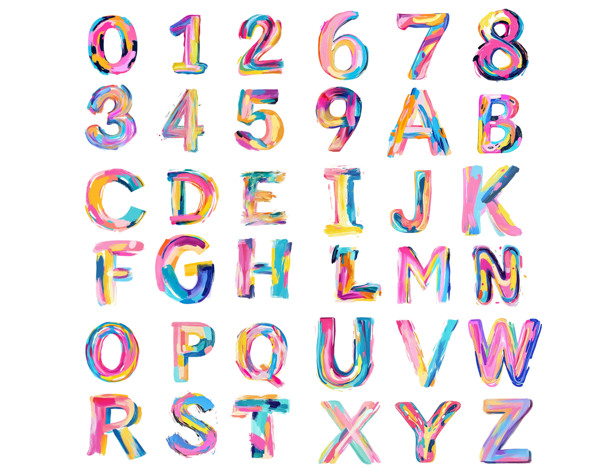 Mimi Paper Flat Note Personalized - Watercolor Letters