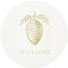 Letterpress Coaster - Pinecone