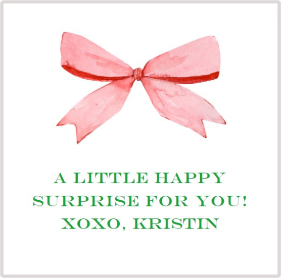 Mimi Paper Sticker - Bow Pale Pink