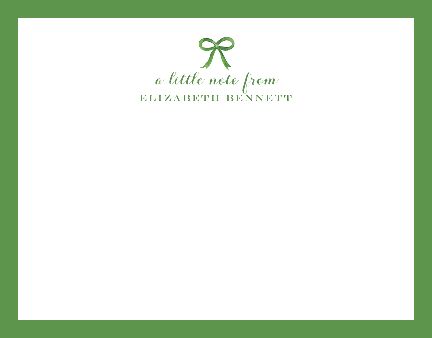 Mimi Paper Flat Note Personalized - a little note from...