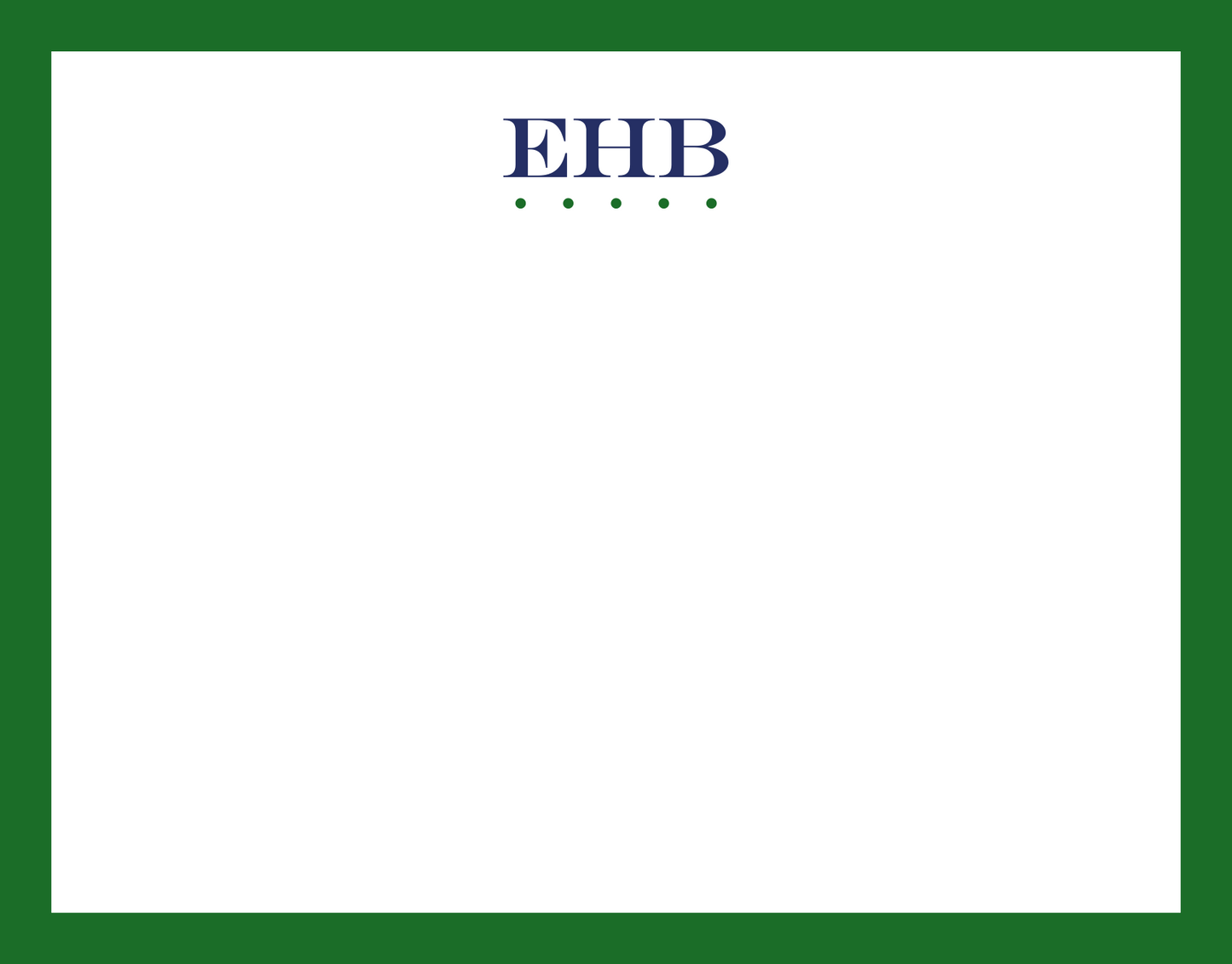 Mimi Paper Flat Note Personalized - Initials with Dots