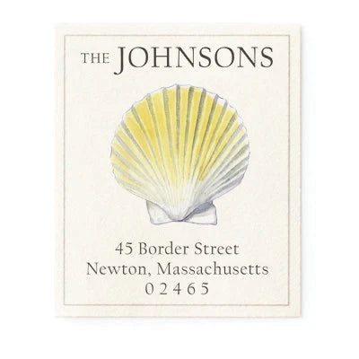 Return Address Label - Butter Scallop