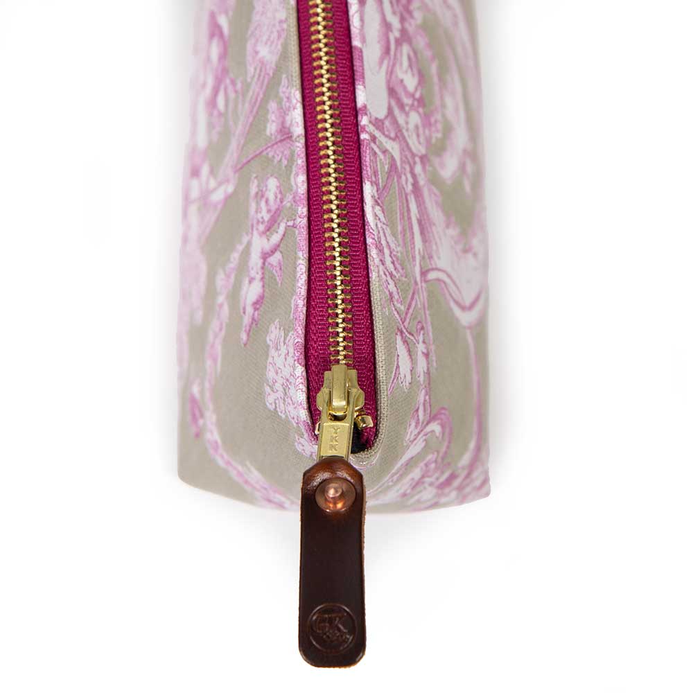 Sand & Rose Toile Travel Clutch