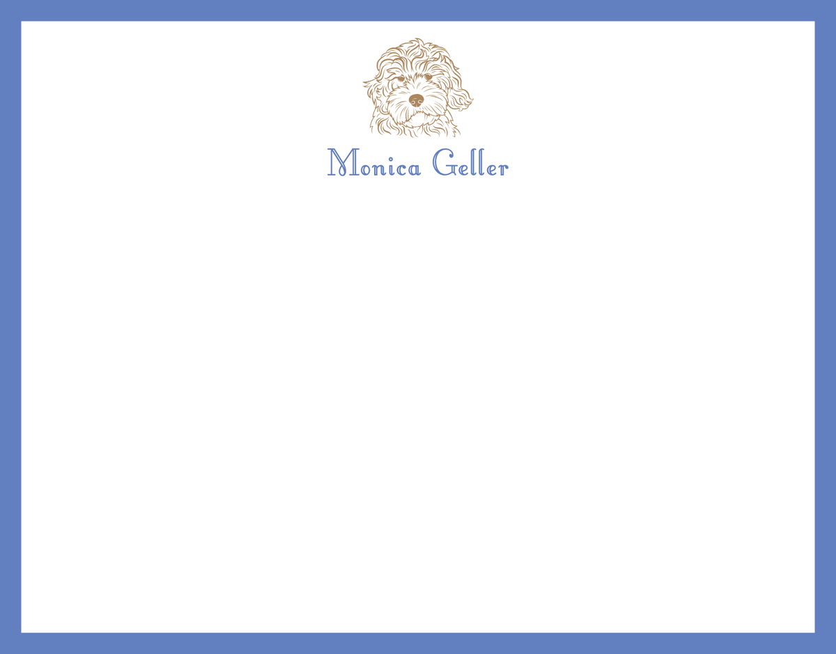 Mimi Paper Flat Note Personalized - Golden Doodle 2