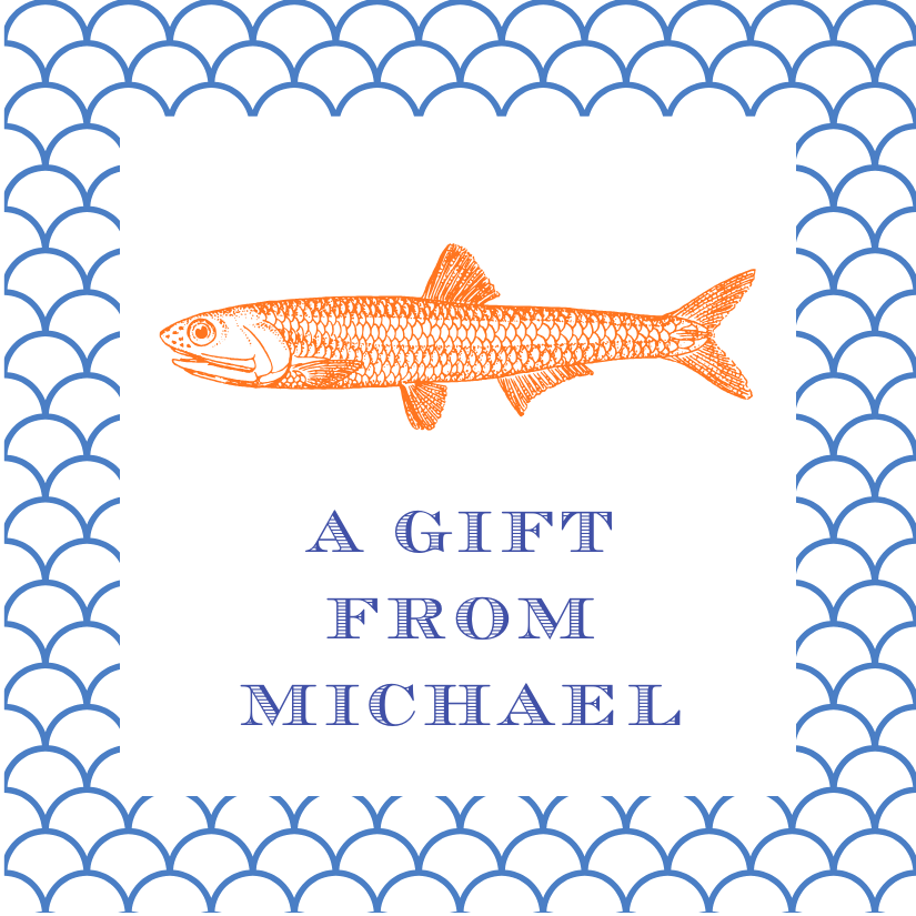 Mimi Paper Sticker - Fish and Scales