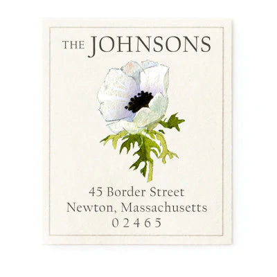 Return Address Label - Anemone