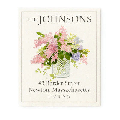 Return Address Label - Bermuda Dawn