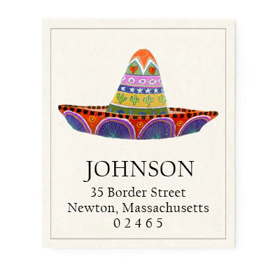 Return Address Label - Sombrero
