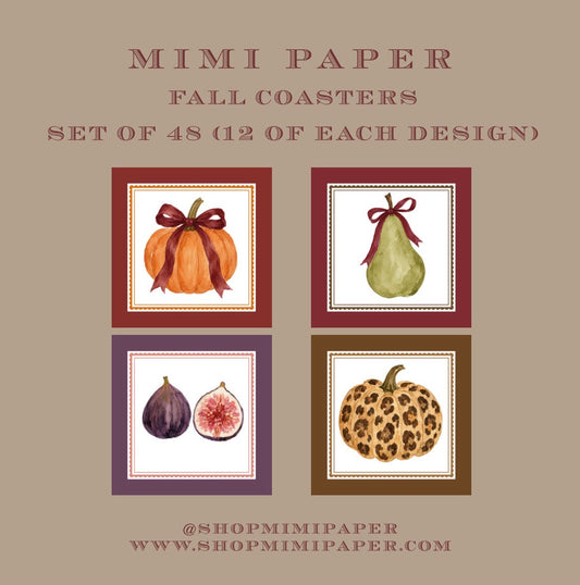Mimi Paper Coasters - Fall