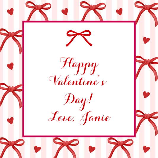Mimi Paper Sticker - Valentine Bows