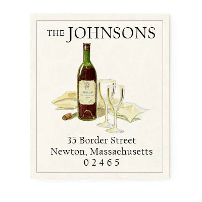 Return Address Label - Pour Deux