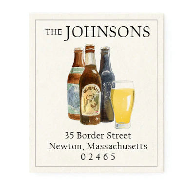 Return Address Label - Party Brews