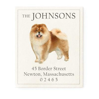 Return Address Label - Chow Chow