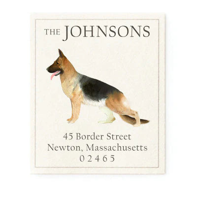 Return Address Label - German Shepherd