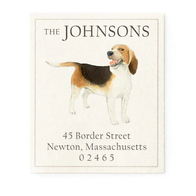 Return Address Label - Beagle