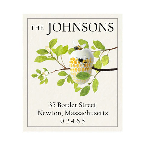 Return Address Label - Burnets Bees