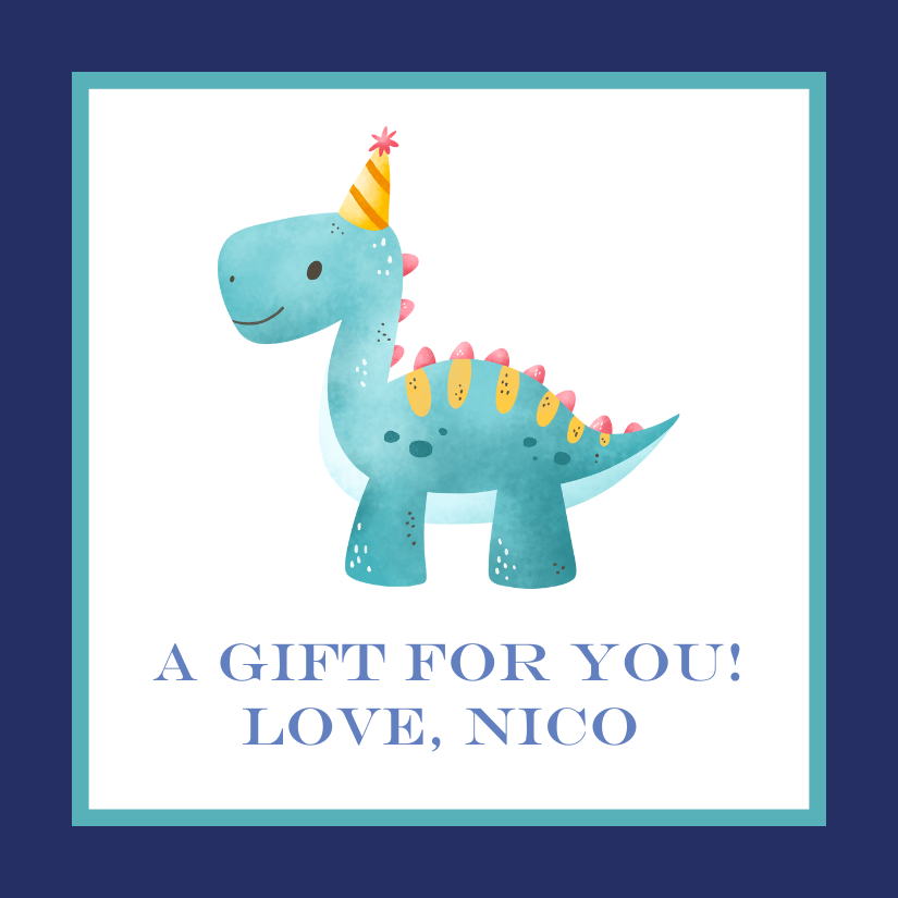 Mimi Paper Sticker - Dinosaur