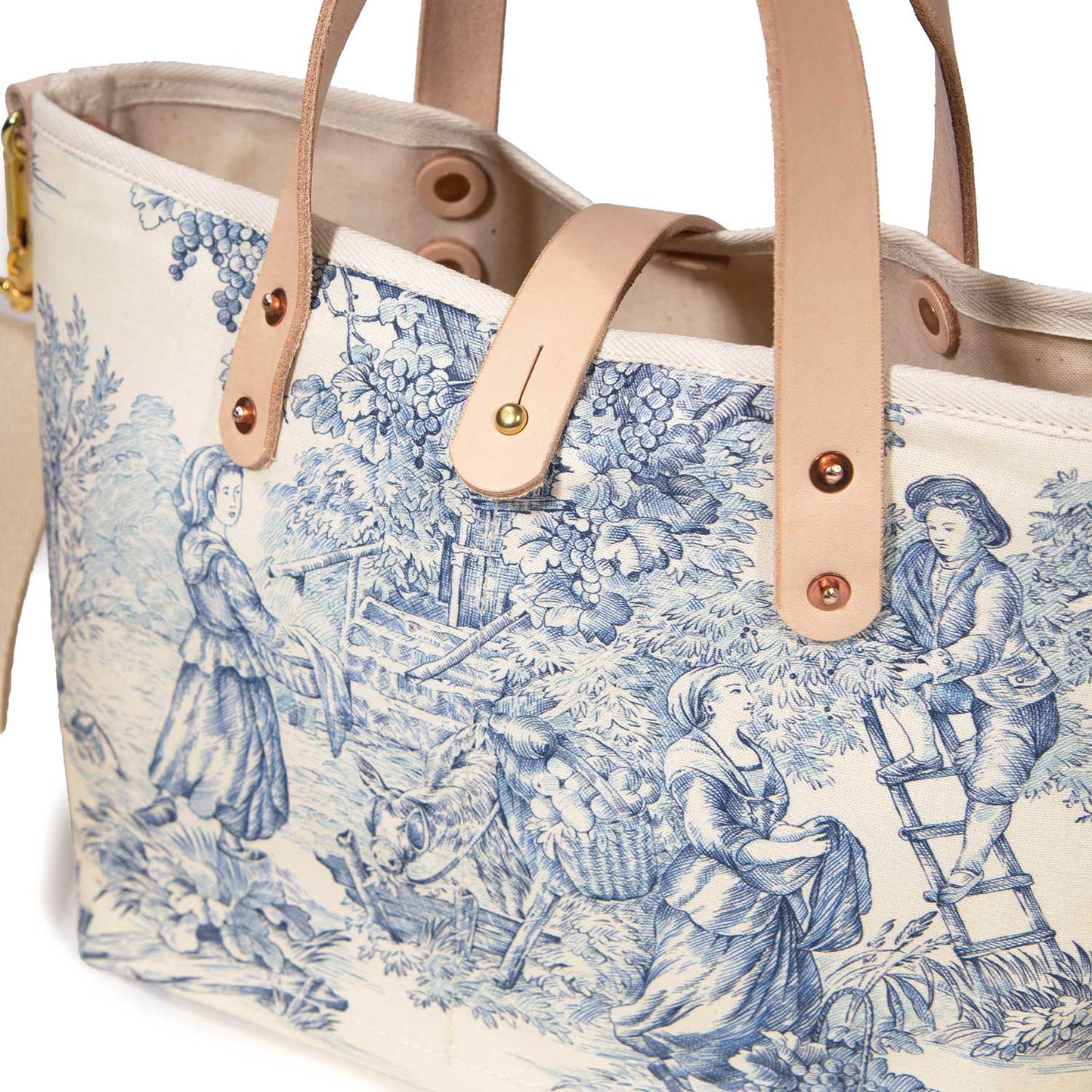 All Day Mini Tote - Delftware Toile