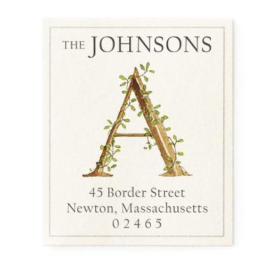 Return Address Label - Ivy Monogram