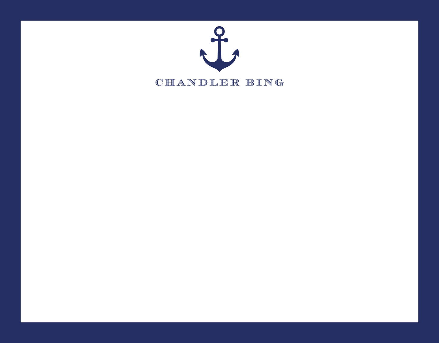 Mimi Paper Flat Note Personalized - Anchor