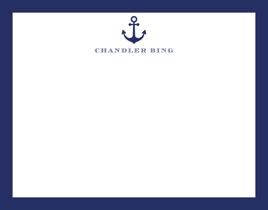 Mimi Paper Flat Note Personalized - Anchor