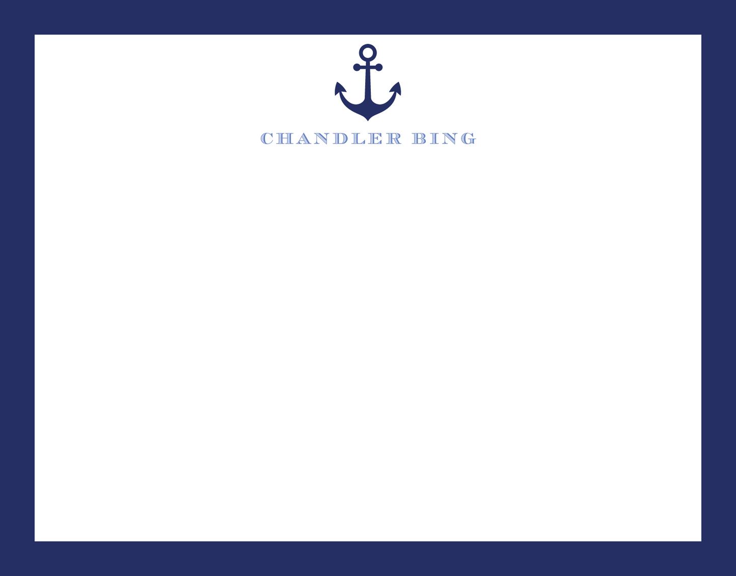 Mimi Paper Flat Note Personalized - Anchor