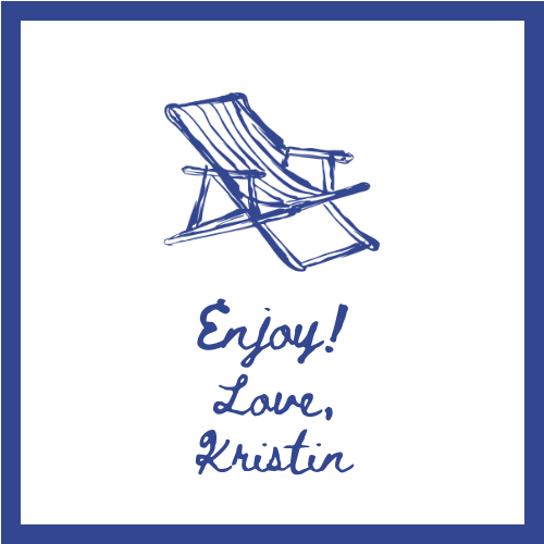 Mimi Paper Sticker - Beach Chair