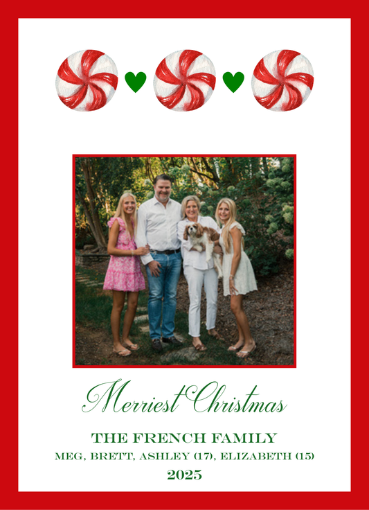 Mimi Paper Holiday Photo Card - Christmas Candies