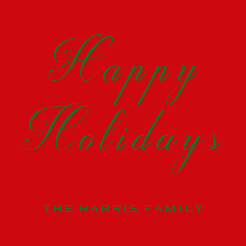 Mimi Paper Holiday Sticker - Fancy Script Red