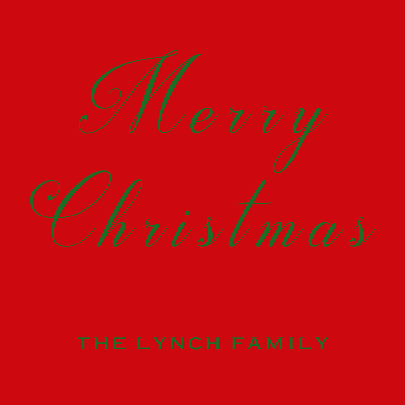 Mimi Paper Holiday Sticker - Fancy Script Red