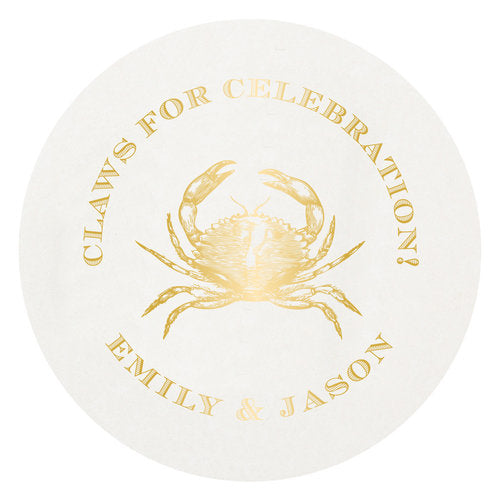 Letterpress Coaster - Crab