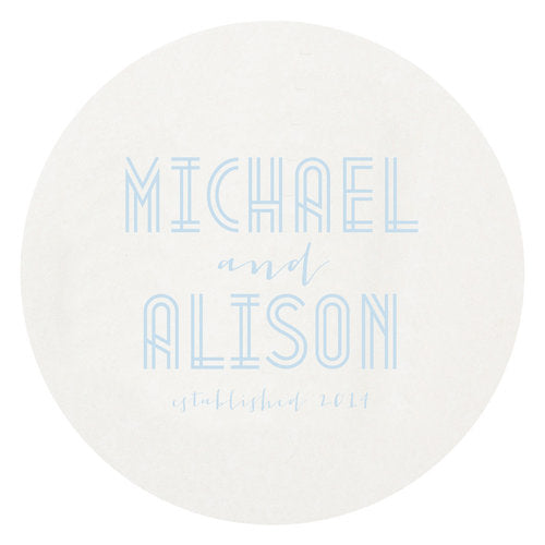 Letterpress Coaster - Deco Wedding