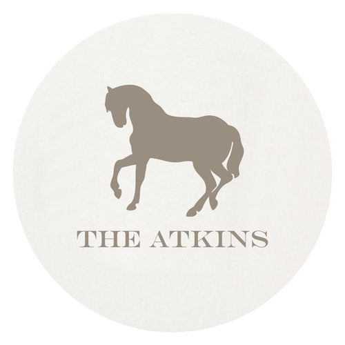 Letterpress Coaster - Horse Silhouette