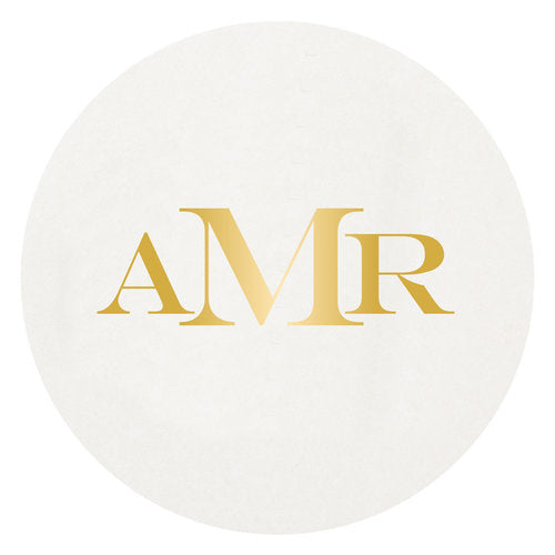 Letterpress Coaster - M5 Monogram